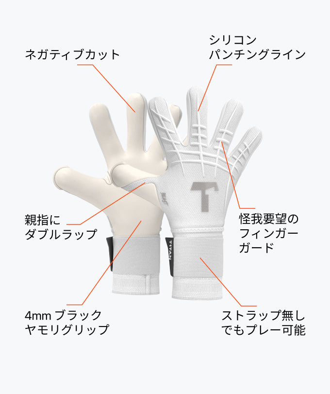 指を保護するフラワーホワイトグリップビースト